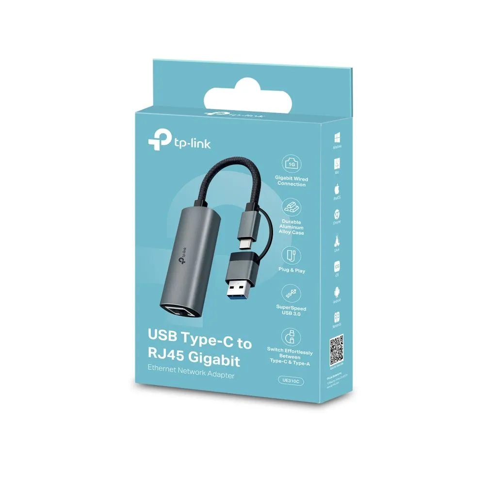 TP-Link UE310C USB Type-C to RJ45 Gigabit Ethernet Network Adapter - Image 4
