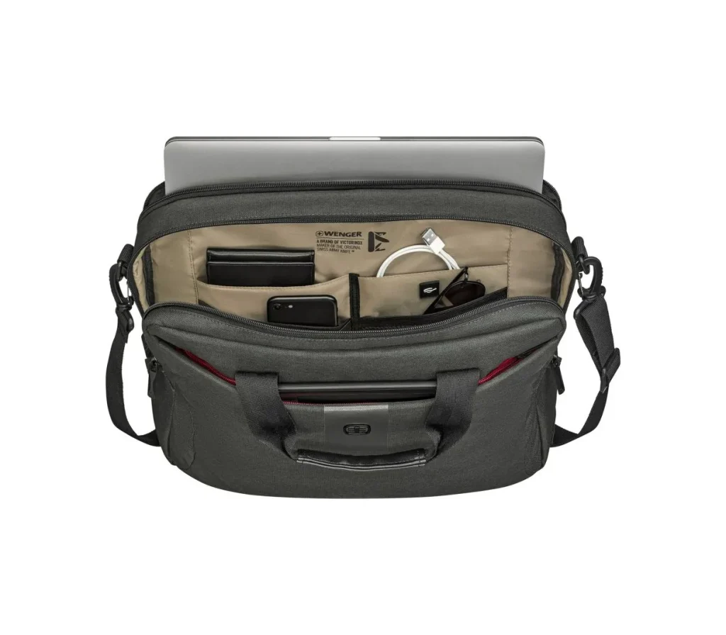 Wenger MX ECO Brief Laptop Briefcase with Tablet Pocket 16" Gray - Image 2