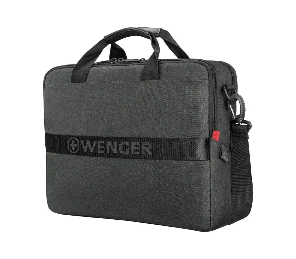 Wenger MX ECO Brief Laptop Briefcase with Tablet Pocket 16" Gray - Image 3