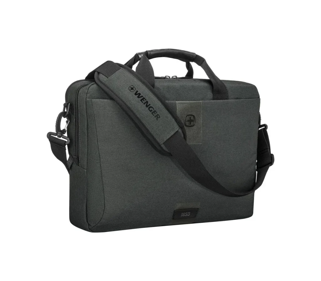 Wenger MX ECO Brief Laptop Briefcase with Tablet Pocket 16" Gray - Image 4