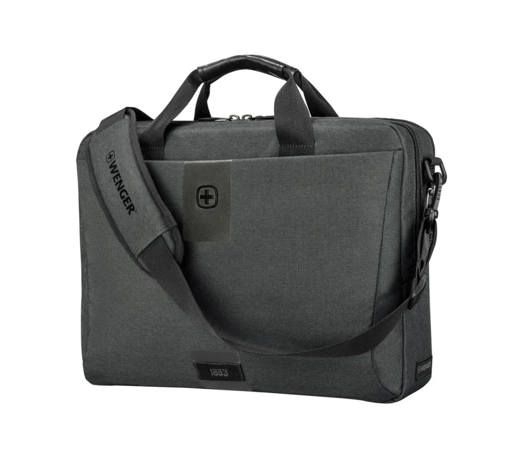 Wenger MX ECO Brief Laptop Briefcase with Tablet Pocket 16" Gray - Image 5