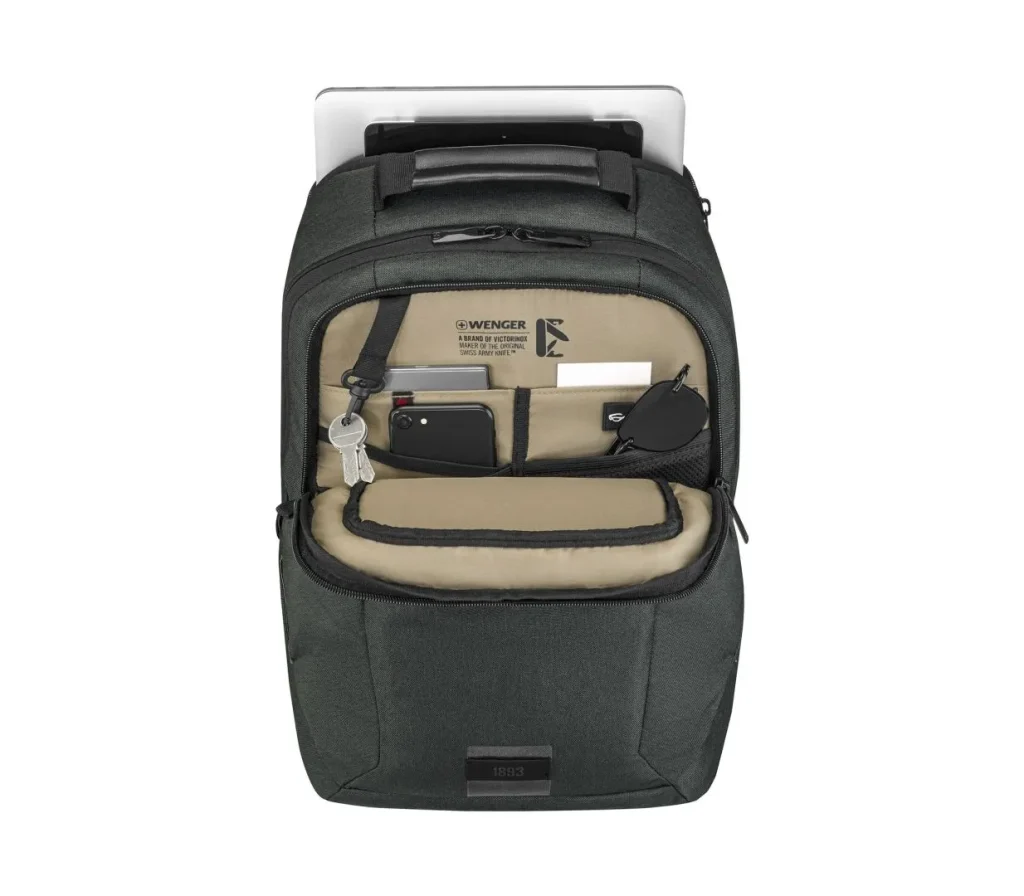 Wenger MX ECO Professional Laptop Briefcase with Tablet Pocket 16" Charcoal - Image 5