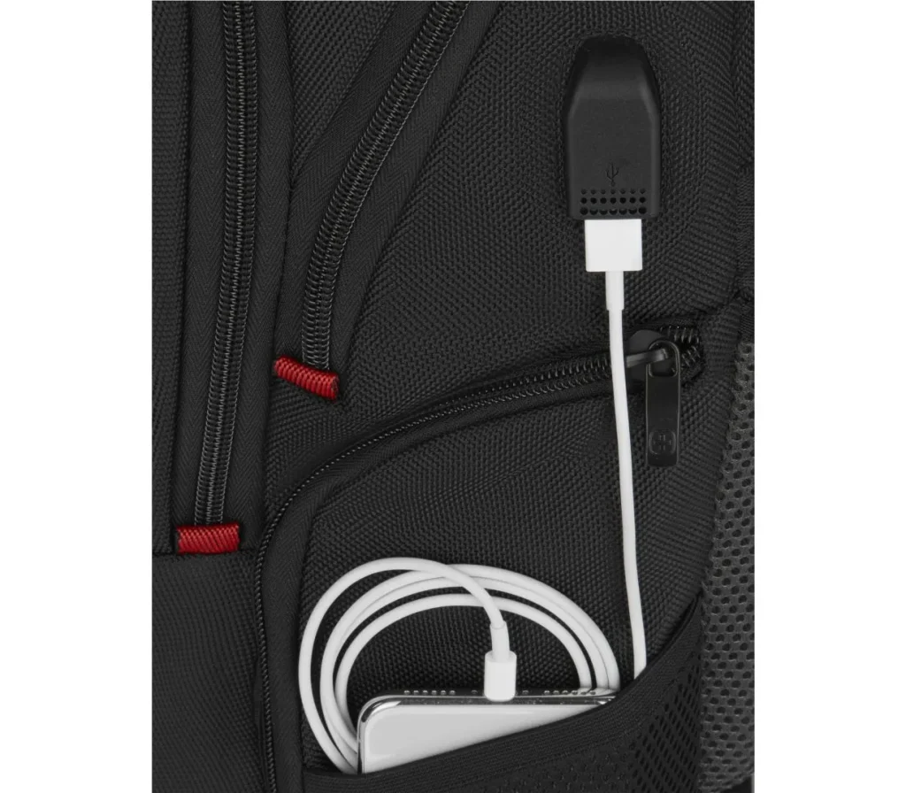 Wenger Pegasus Deluxe Laptop Backpack with Tablet Pocket 16" Black - Image 3