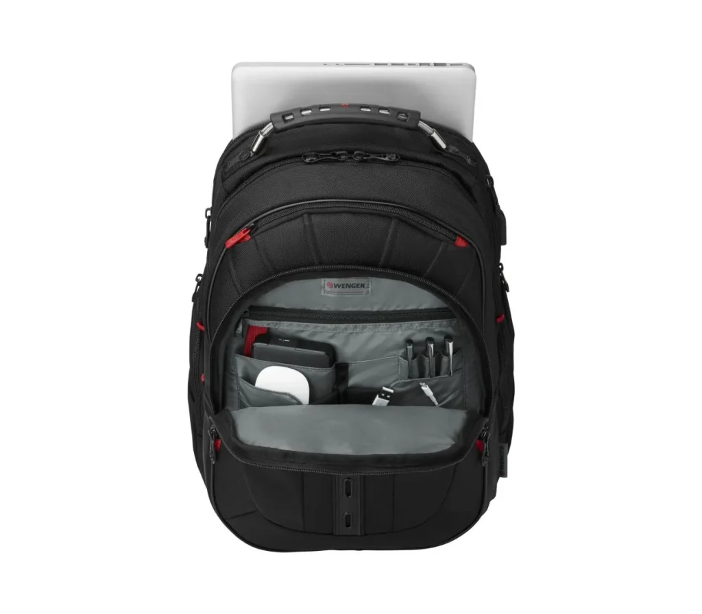 Wenger Pegasus Deluxe Laptop Backpack with Tablet Pocket 16" Black - Image 7