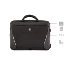 Wenger XE Brief 17 Laptop Briefcase with Tablet Pocket 17" Black - Image 6