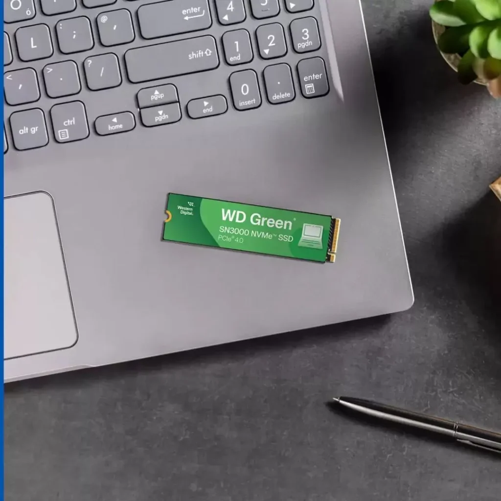 Western Digital 500GB M.2 2280 NVMe SN3000 Green - Image 3