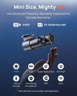 Xiaomi 70mai Dash Cam M310 Plus 4K Grey - Image 2