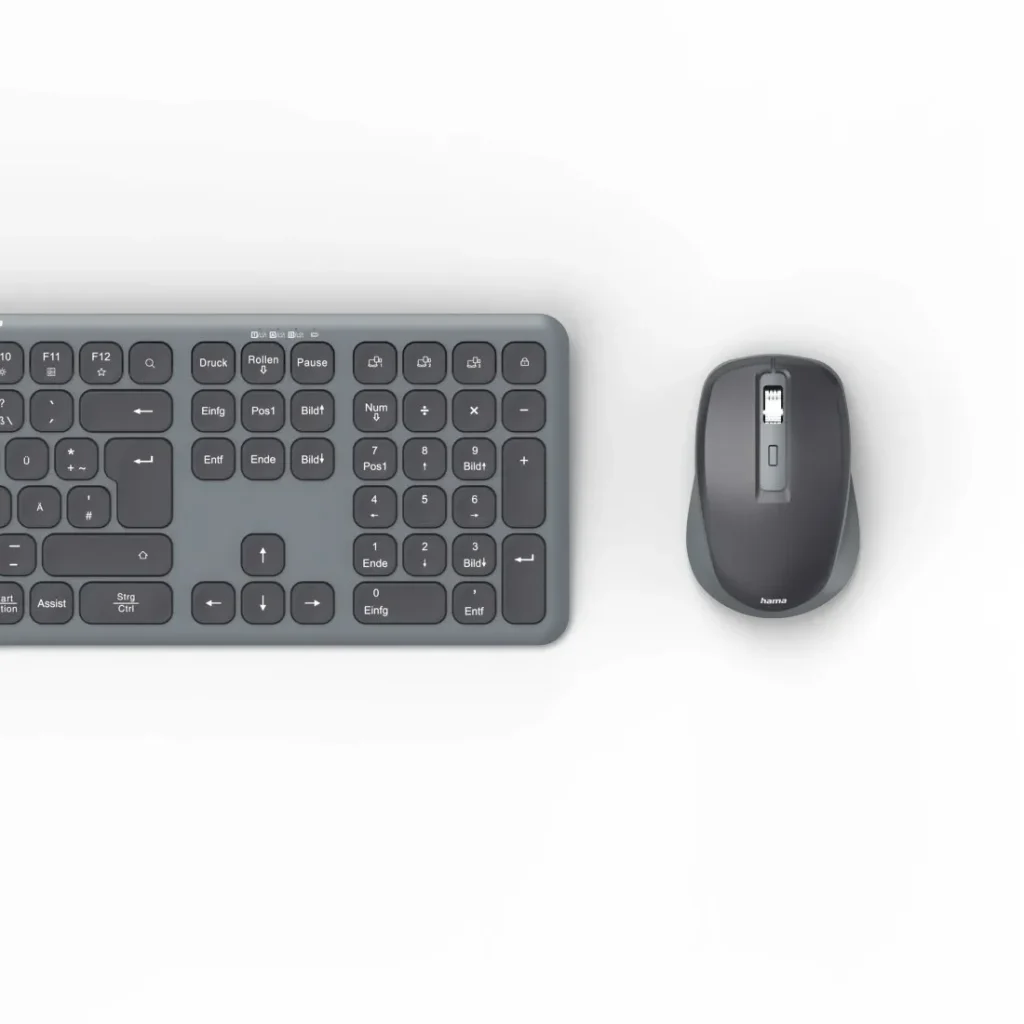 Hama WKM-550 vezeték nélküli billentyűzet + egér (Bluetooth, 2,4 GHz), fekete (173065) - Image 3