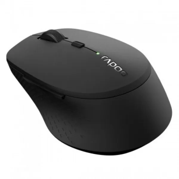 RAPOO M300 vezeték nélküli egér (Bluetooth, 2,4 GHz), sötétszürke (184341)