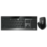 RAPOO 9900M vezeték nélküli billentyűzet + egér (Bluetooth, 2,4 Ghz), fekete (190912)