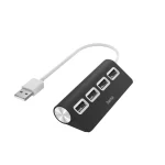 Hama USB 2.0 HUB 4 porttal, fekete (200119)