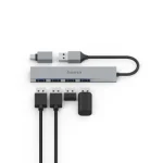 Hama USB 3.2 Gen1 Dokkoló 1:4, 5 Gbit/s, USB Type-C OTG adapterrel (200141) - Image 4