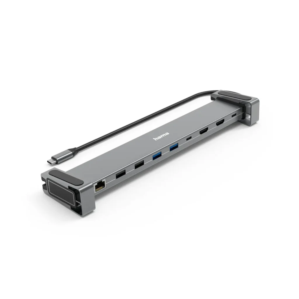 Hama USB-C dokkoló adapter 9in1 (USB, 2x HDMI, LAN, USB-C, PD) (200145) - Image 4