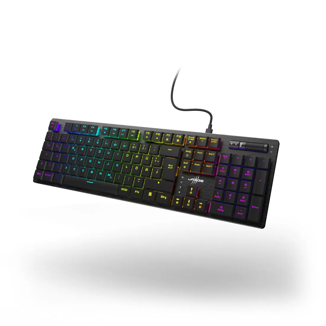 uRage Exodus 910 Low Profile vezetékes gamer billentyűzet, mechanikus, red switch (217834)