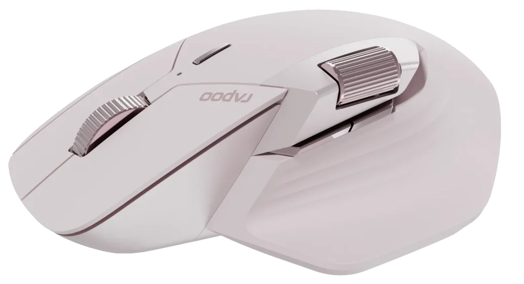 RAPOO MT760M multimode vezeték nélküli optikai egér (Bluetooth, 2,4 GHz), pink (226041) - Image 2