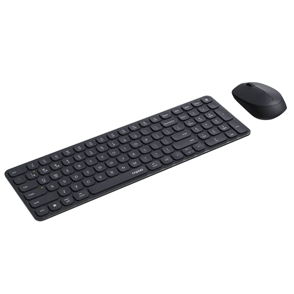 RAPOO 9310M vezeték nélküli billentyűzet + egér (Bluetooth), sötétszürke (226491)