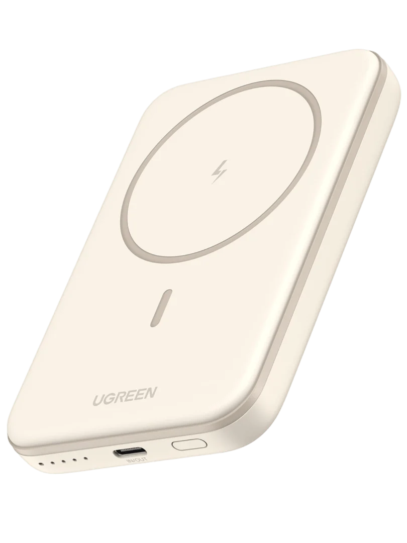 UGREEN 5000mAh Magnetic Wireless Power Bank Beige PB560