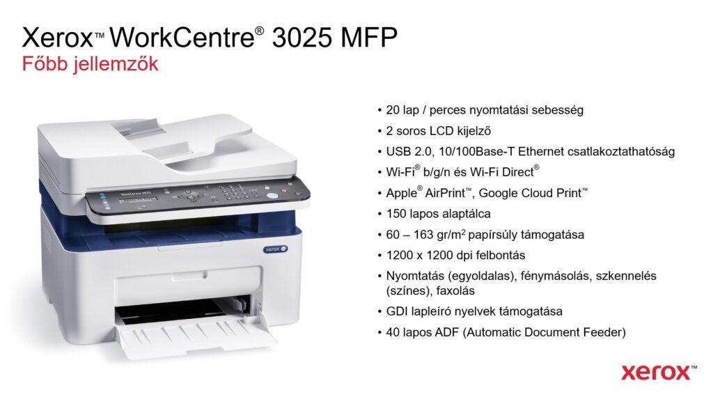 Xerox WorkCentre 3025 ADF MFP - Image 3