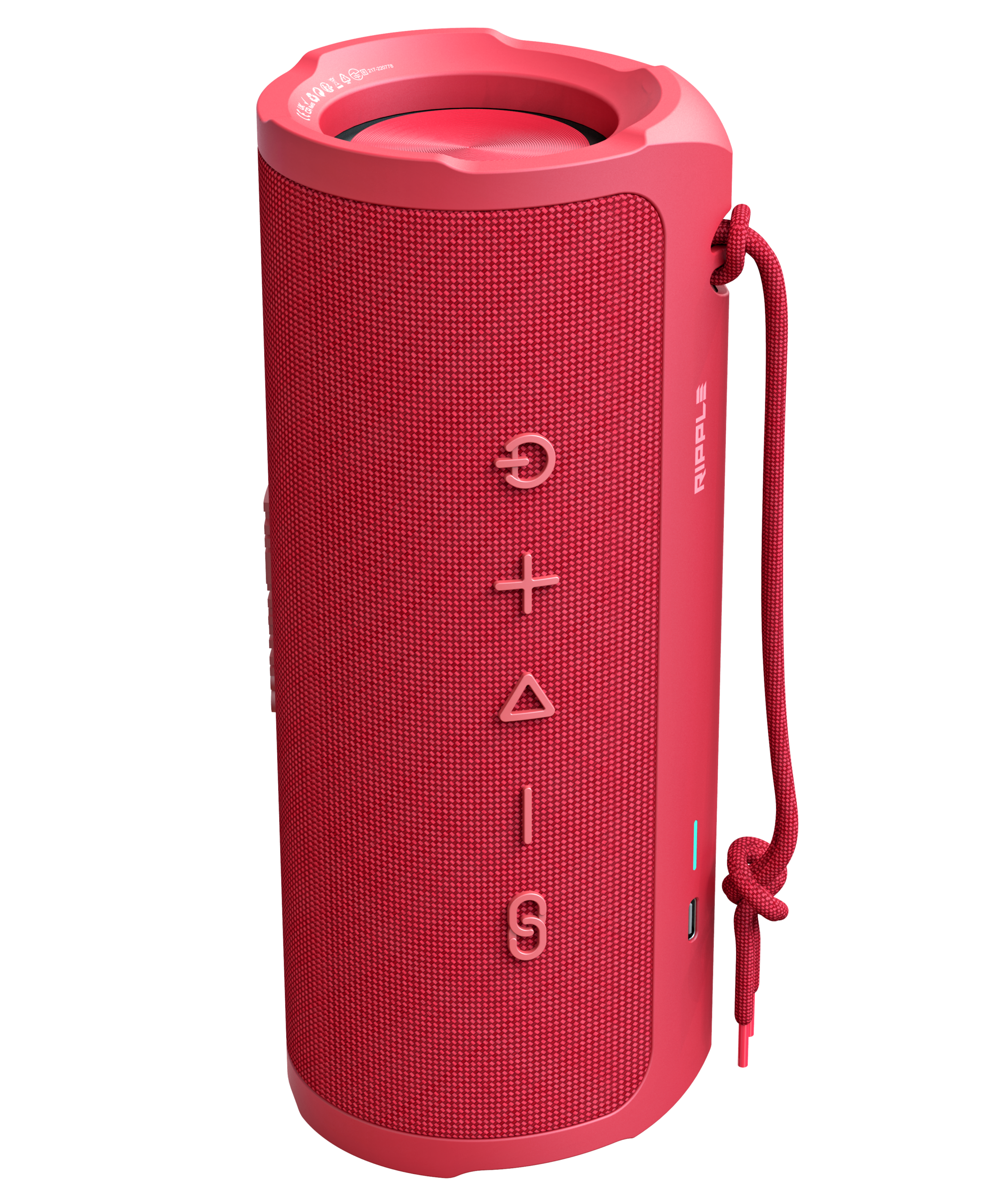 81046IPPLE - 81046ipple-1 HiFuture RIPPLE (20W+10W,hordozható, IPX7), Red, hangszóró - Image 1