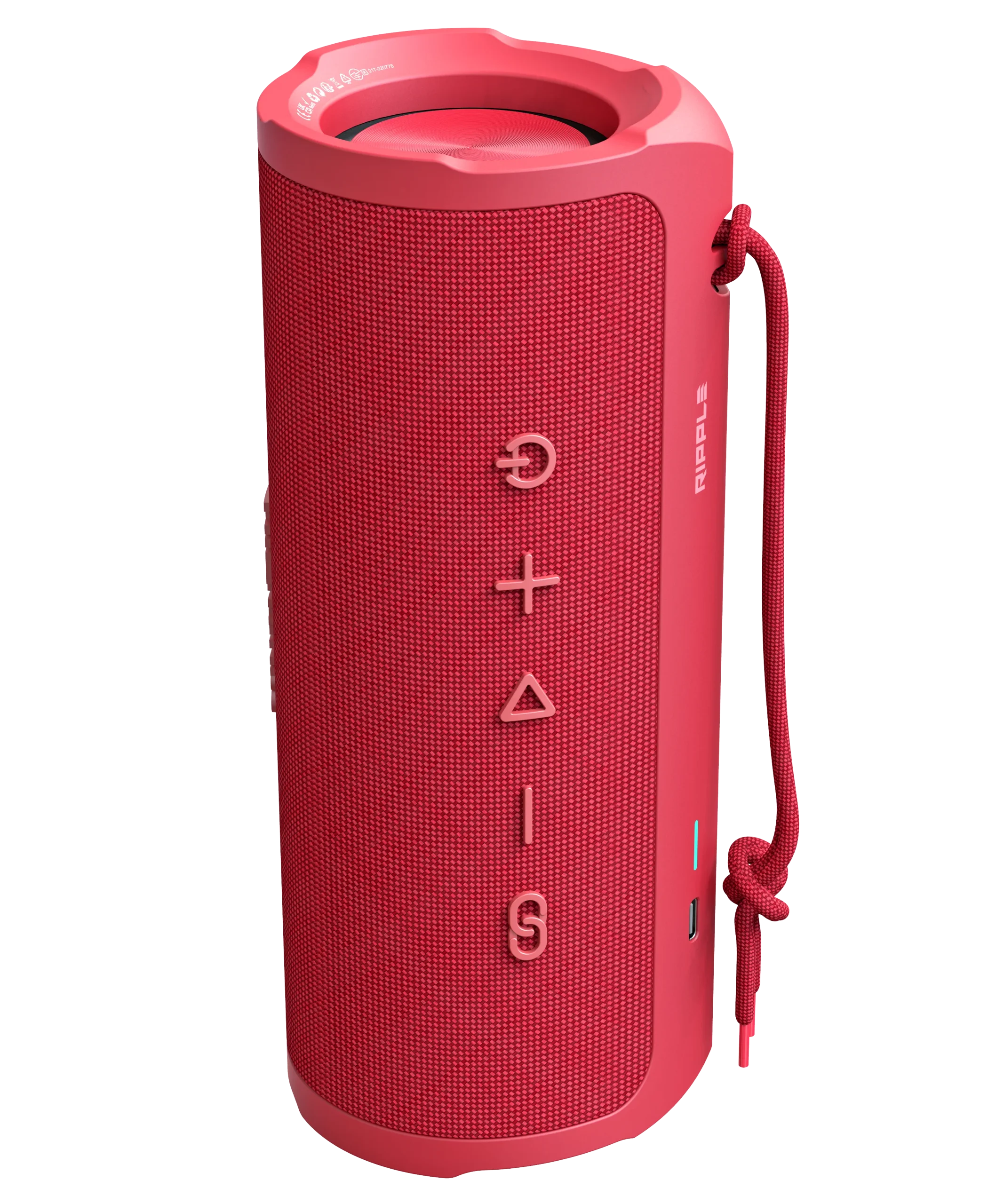 81046IPPLE - 81046ipple-1 HiFuture RIPPLE (20W+10W,hordozható, IPX7), Red, hangszóró - Image 1