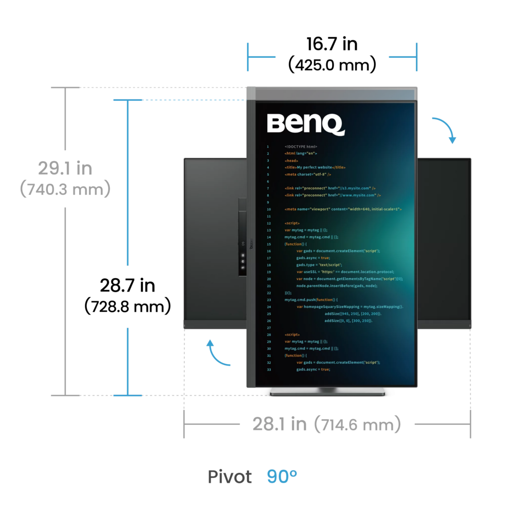 BENQ 32" RD320U Programozói monitor - Image 3
