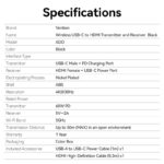 Vention HDMI (4K@30Hz Wifi transzmitter és receiver, 50m), adapter - Image 5