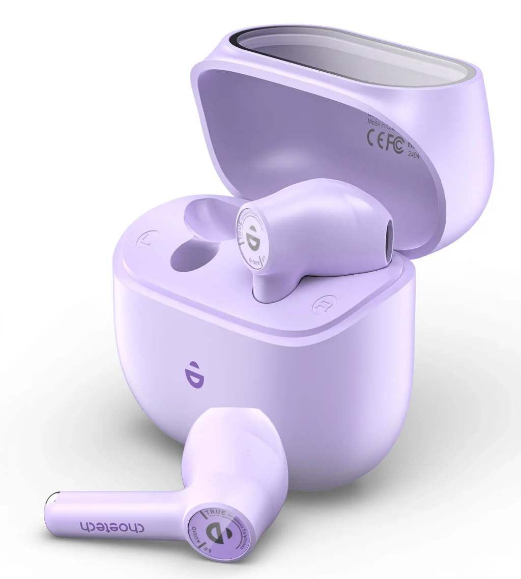 Choetech BH-T19 TwinkleMinis ENC TWS (Lila), Fülhallgató - Image 2
