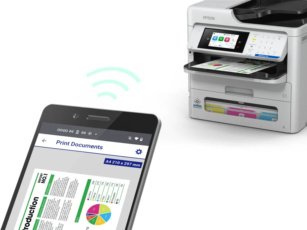 Epson WorkForce Pro EM-C800RDWF RIPS színes MFP - Image 5