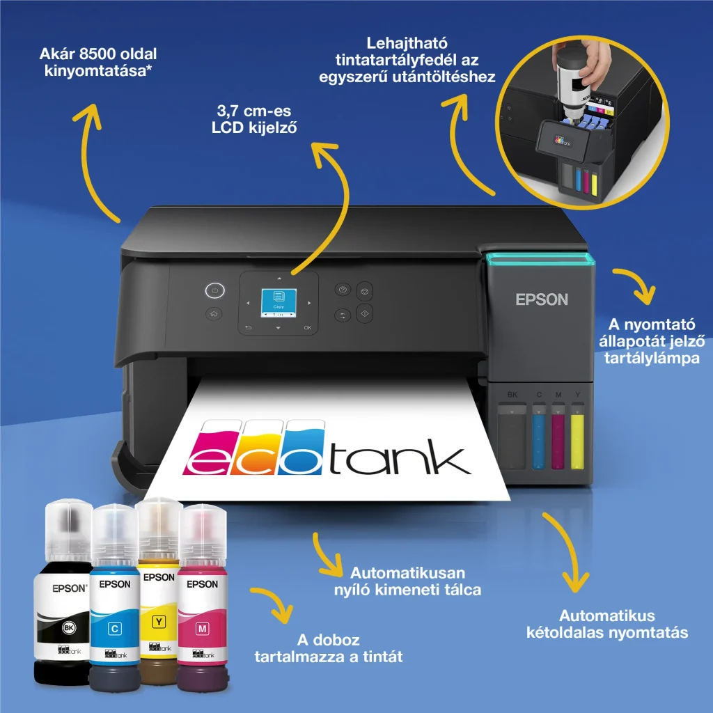 Epson EcoTank L4360 színes tintasugaras multifunkciós nyomtató - Image 5