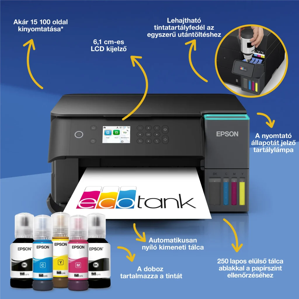 Epson EcoTank L6360 színes tintasugaras multifunkciós nyomtató - Image 5