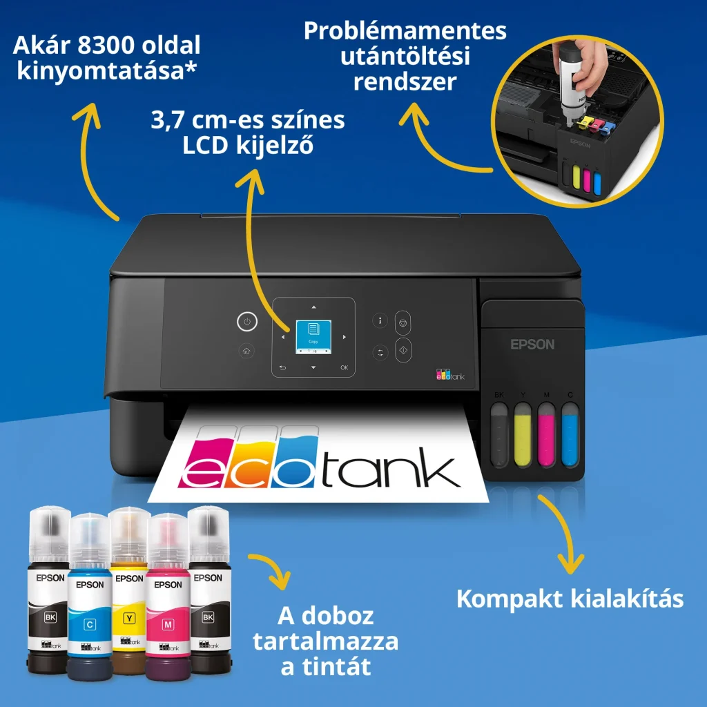 Epson EcoTank L3361W színes tintasugaras multifunkciós nyomtató - Image 2