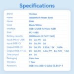 Vention FHMB0 30000mah ,22,5W, powerbank - Image 5