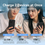 Vention FKAB0-C 10000mah, (fekete,22,5W) , powerbank - Image 2