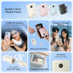 Vention FKAN0-C 10000mah, (bézs,22,5W), powerbank - Image 5