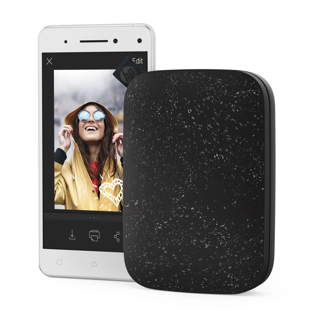 HP Sprocket hordozható fotónyomtató 2x3 hüvelykes fekete - Image 2