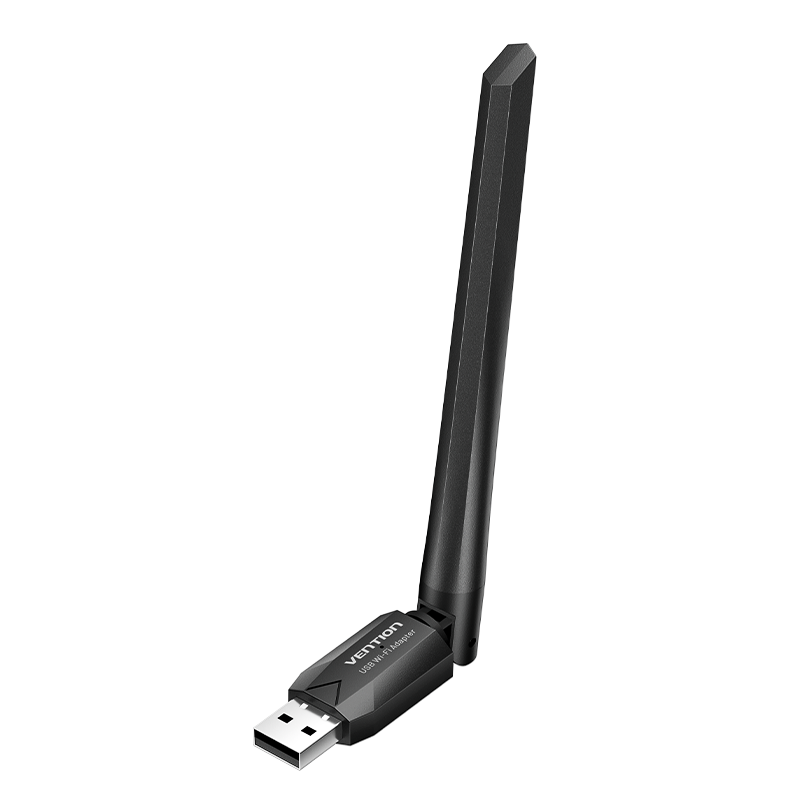 KDTB0 - kdtb0-1 Vention AC650 USB Wifi adapter Dual Band + Antenna (fekete), adapter - Image 1