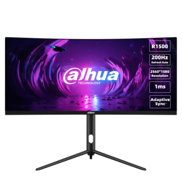 Dahua 30" LM30-E330CA QHD VA ívelt 1ms 200Hz DP+HDMI PIVOT monitor
