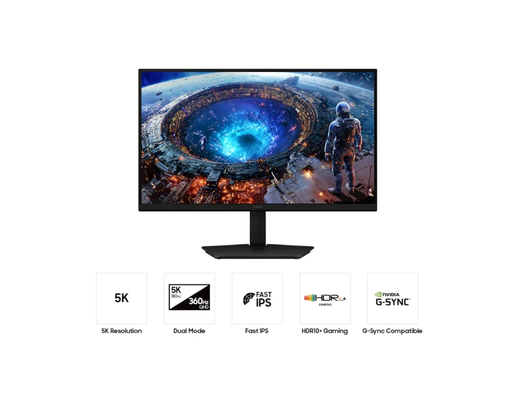 SAMSUNG 27" LS27HG806EFXEN  5K IPS 16:9 1ms monitor - Image 8