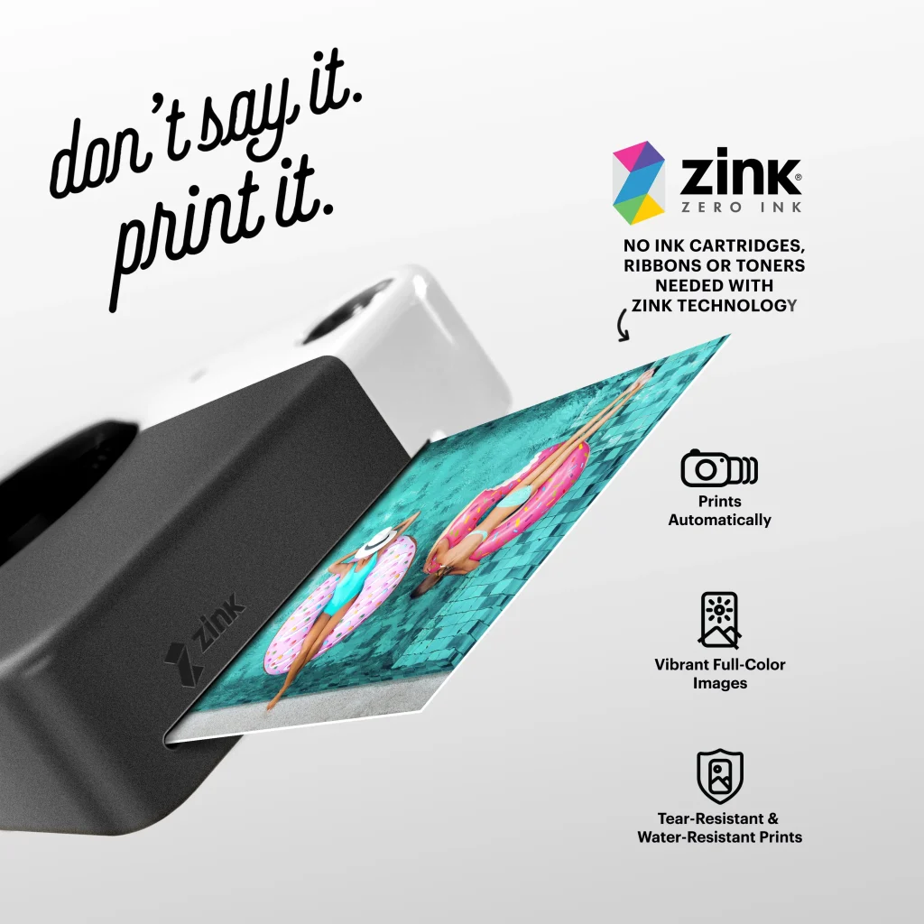 Kodak Printomatic instant fényképezőgép Zink 2x3 fekete - Image 3
