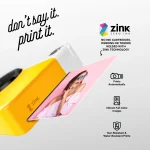 Kodak Printomatic instant fényképezőgép Zink 2x3 sárga - Image 3