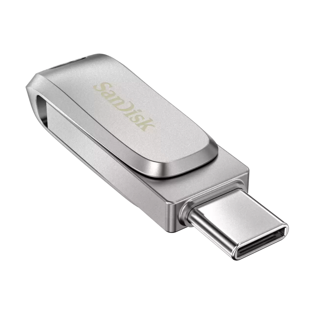SanDisk, Pendrive, 128GB, Dual Drive, Ezüst - Image 3