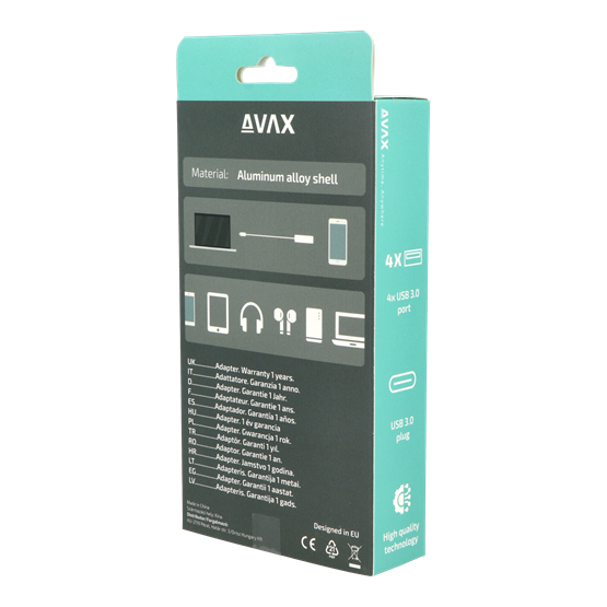 ADA AVAX HB601 CONNECT+ Type C - 4xUSB 3.0 HUB - Image 8