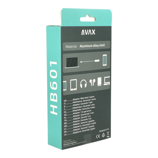ADA AVAX HB601 CONNECT+ Type C - 4xUSB 3.0 HUB - Image 6