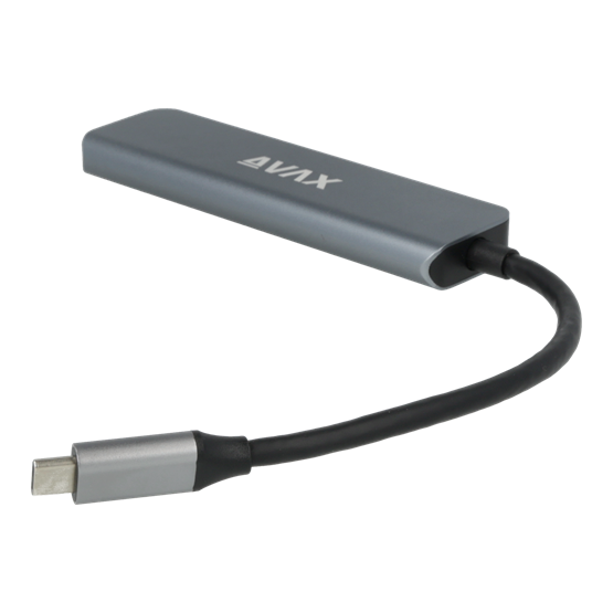 ADA AVAX HB611 CONNECT+ 5in1 Multi HUB Type C - HDMI(4k60Hz), TypeC, 2xUSB 3.0, PD 100W - Image 2
