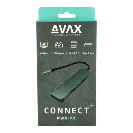 ADA AVAX HB611 CONNECT+ 5in1 Multi HUB Type C - HDMI(4k60Hz), TypeC, 2xUSB 3.0, PD 100W - Image 5