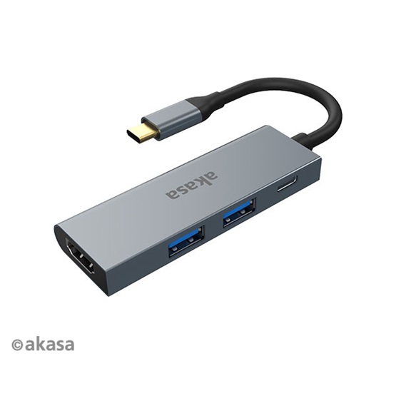 ADA Akasa USB Type-C 4in1 HUB - HDMI -  AK-CBCA19-18BK