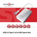ADA Club3D USB TYPE C 3.1 GEN 1 TO 4 USB TYPE A USB 3.1 GEN 1 INCLUSIVE 1 PORT BC1.2 TÖLTŐ - Image 2