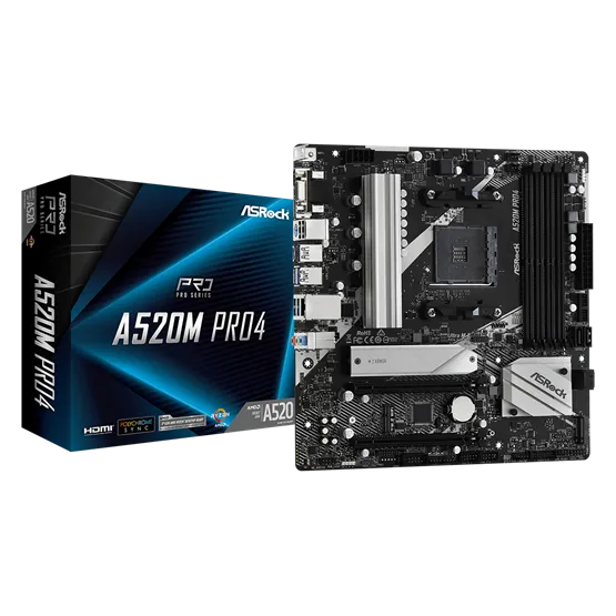 AL ASRock sAM4 A520M Pro4