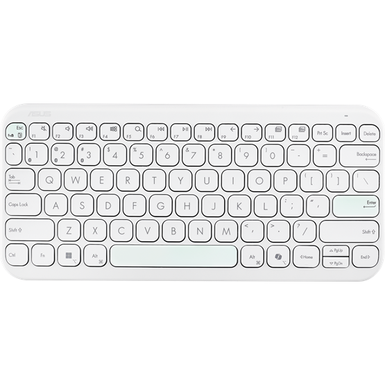 BILL ASUS Marshmallow KW100 vezeték nélküli billentyűzet - HU layout - Iridescent White