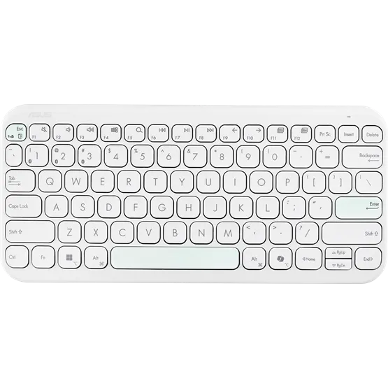BILL ASUS Marshmallow KW100 vezeték nélküli billentyűzet - HU layout - Iridescent White - Image 1